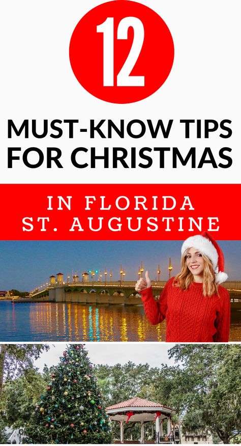 Saint Augustine Christmas, Christmas In St Augustine Florida, St Augustine Christmas, St Augustine Florida Christmas, St Augustine Florida Things To Do, Florida In December, Christmas In Florida, Christmas Vacation Destinations, Things To Do In Florida