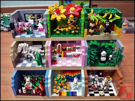 Lego Zoo, Lego Minifigure Display, Instructions Lego, Lego Challenge, Lego Club, Lego Display, Lego Diy, Lego Activities, Lego Craft