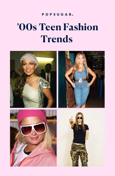 Teen Fashion Trends From the Early 2000s Women’s 2000s Fashion, 2000fashion Outfits, Y2k Early 2000s Fashion Trends, Bring It On Fashion, Y2k 2000s Fashion Outfits Party, 2000 Dress Up Party, 2000s Trends Fashion, 2003 Style Fashion, 2000 Theme Outfits