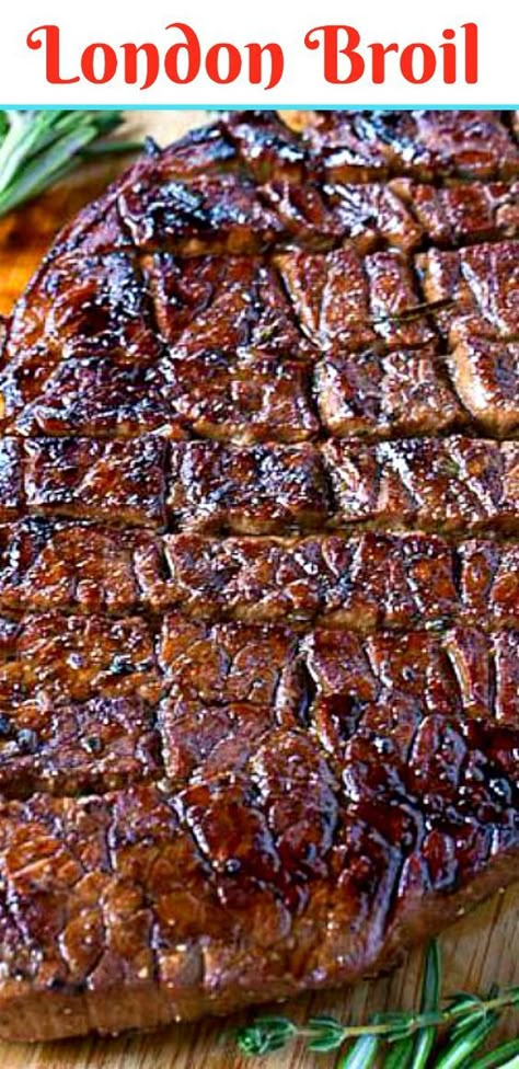 London Broil Recipe, Grilled London Broil, London Broil Recipes, Grilled Desserts, London Broil, Fingerfood Party, Crock Pot Recipes, Beef Recipes Easy, Goulash