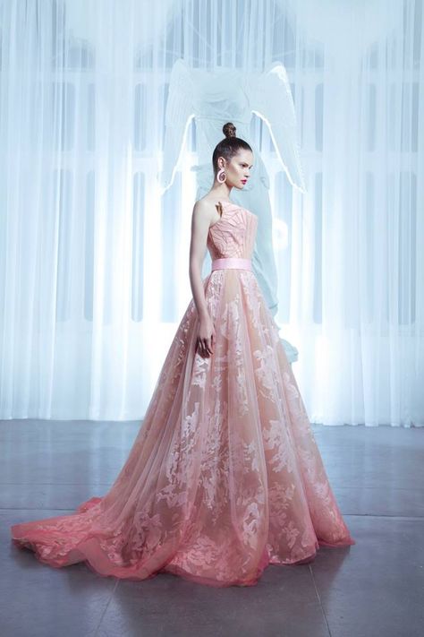 Nicolas Jebran-Spring-Summer 2015 Collection-BellaNaija 10 Nicholas Jebran, Nicolas Jebran, 2015 Couture, Formal Clothes, Pink Ball Gown, Dress Couture, Pink Wedding Dresses, Pink Dresses, Stunning Gowns