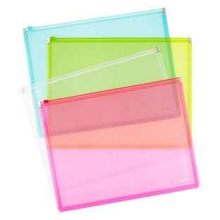 Office Supplies Design, School Office Decor, Receipt Organization, File Boxes, Cool School Supplies, Stationary School, Plastic Envelopes, School Accessories, The Container Store