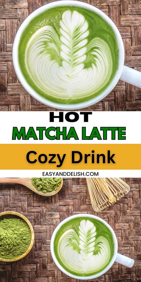 Cozy up with a hot matcha latte, a vibrant blend of creamy, frothy green tea that warms your body while providing a natural energy boost, making it the perfect companion for chilly fall and winter days. Hot Matcha Latte Recipe, Hot Matcha Latte, Hot Matcha, Matcha Tea Recipes, Matcha Drink Recipes, Hot Tea Recipes, Matcha Tea Latte, How To Make Matcha, Matcha Latte Recipe