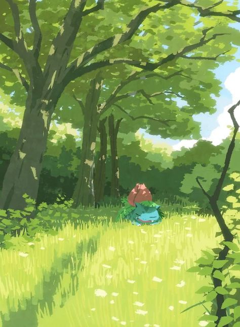 Pokemon Environment Art, Pokemon Landscape Art, Pokémon Scenery, Pokemon Environment, Pokemon Scenery, Bulbasaur Art, Notion Pictures, Pokémon Artwork, Pokémon Wallpapers