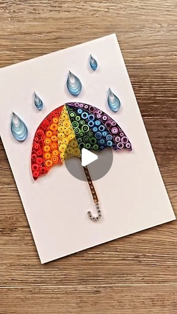 Under My Umbrella, Paper Quilling, Art Craft, Umbrella, Arts And Crafts, Beauty, Instagram, Home Decor, Art