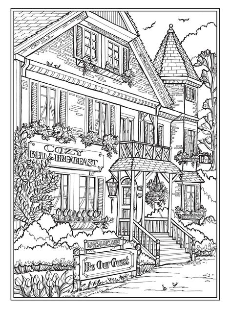 Amazon.com: Creative Haven Main Street Coloring Book (Creative Haven Coloring Books) (9780486842448): Teresa Goodridge: Books Teresa Goodridge Main Street, Teresa Goodridge Coloring Pages, Main Street Coloring Book, Picture For Coloring, Coloring House, Things To Color, Color In Pictures, Picture To Color, Modele Zentangle