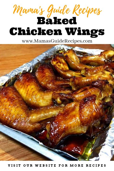 Baked Chicken Wings Monte Cristo Sandwich Recipe, Honey Garlic Wings, Pack For School, Oven Chicken Wings, Marinated Chicken Wings, Barbecue Chicken Wings, Awesome Chicken, Baked Chicken Wings Oven, Wings In The Oven