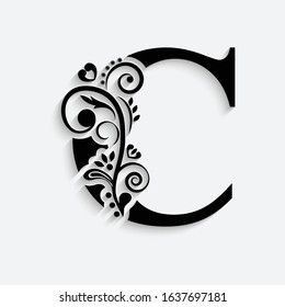 Letter C Tattoo, Pulse Tattoo, Floral Monogram Letter, Design Alphabet, Paper Quilling For Beginners, Alphabet Letters Design, Sky Art Painting, C Tattoo, Graffiti Lettering Fonts