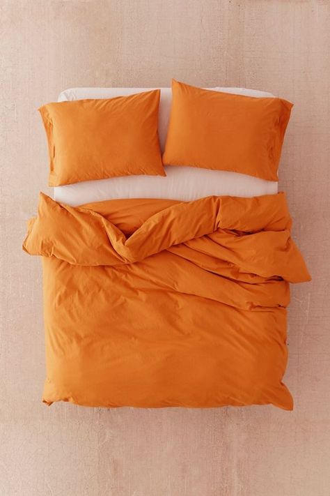 Urban Outfitters Apartment, Mustard Bedding, Duvet Covers Urban Outfitters, West Elm Bedding, Orange Duvet Covers, White Bedspreads, Duvet Covers Yellow, Orange Bedding, Purple Bedding