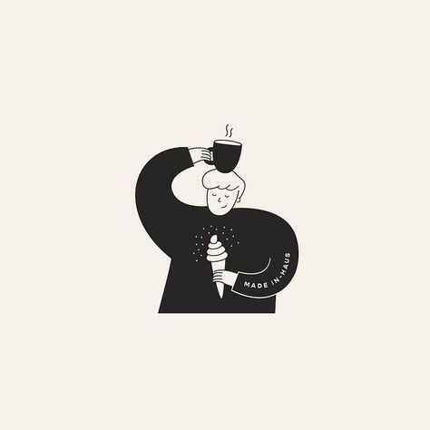 Meiwen See (@workbysee) • Instagram photos and videos Coffee Shop Branding, Cafe Concept, Learning Logo, Logo Sketches, Coffee Drawing, Coffee Illustration, Coffee Branding, Logo Design Creative, Creative Branding