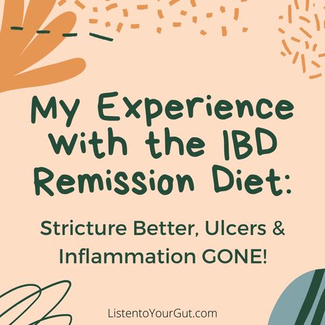 I recently received this email from a reader (we will call her Alicia) who had just finished 6 weeks on the IBD Remission Diet â and her results are amazing! Click the link to see her email, as well as the supplements I suggest for maintenance while eating normal food. #IBD #IBDAwareness #IBDwarrior #IBDRemission #IBDRemissionDiet #healIBD #healIBDnaturally #ListentoYourGut #LTYG Ibd Diet, Ibd Symptoms, Ibd Awareness, Heal Leaky Gut, Gastrointestinal System, Food Intolerance, Proper Diet, Eat Real Food, Good Fats