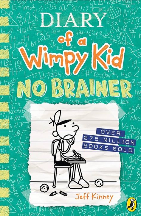 Diary of a Wimpy Kid: No Brainer (Book 18) (Diary of a Wimpy Kid, 18) : Kinney, Jeff: Amazon.co.uk: Books Wimpy Kid Movie, Rowley Jefferson, Wimpy Kid Series, Greg Heffley, Wimpy Kid Books, Diary Of A Wimpy, Diary Of A Wimpy Kid, Jeff Kinney, Kids Diary