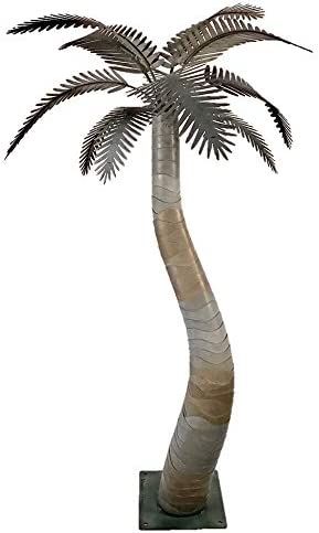 Designer Palms - 6 Ft. Metal Palm Tree Sculpture Metal Palm Tree, Palm Tree Lights, Felt Ball Rug, Palm Tree Wall Art, Outdoor Metal Wall Art, Pool Decor, Tree Sculpture, Metal Shop, Indoor Garden Ideas