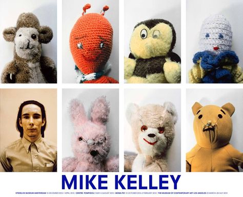 Mike Kelley Artist, Moca Museum, Mike Kelley, Street Banners, Sonic Youth, Museum Exhibition, Exhibition Poster, Artist At Work, Art World