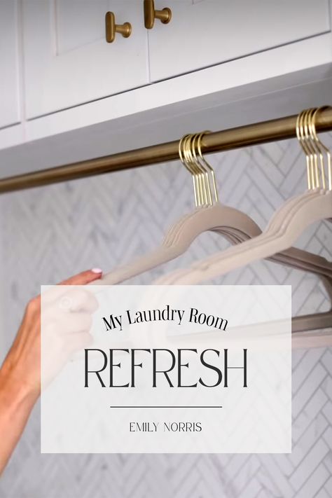 Laundry Room Refresh! I can’t believe it’s already been a year since we built our new utility room. [Watch Now: https://www.instagram.com/p/CutlOlWpb2b/] #emilynorris #home #laundryroom #utilityroom #roomrefresh #homehacks #newhome Laundry Room Refresh, Emily Norris, Airing Cupboard, Set It Up, Room Refresh, No Regrets, Still In Love, Move It, Utility Room