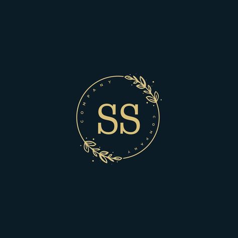 Initial SS beauty monogram and elegant logo design, handwriting logo of initial signature, wedding, fashion, floral and botanical with creative template. Design Handwriting, Handwriting Logo, Elegant Logo Design, Elegant Logo, Creative Template, Wedding Fashion, Design Style, Handwriting, Logo Design