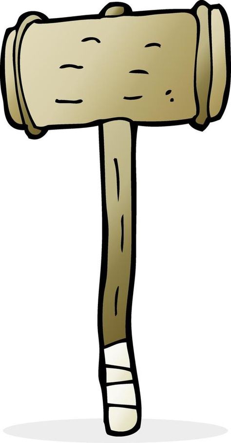 cartoon wooden hammer Wooden Hammer, Sledge Hammer