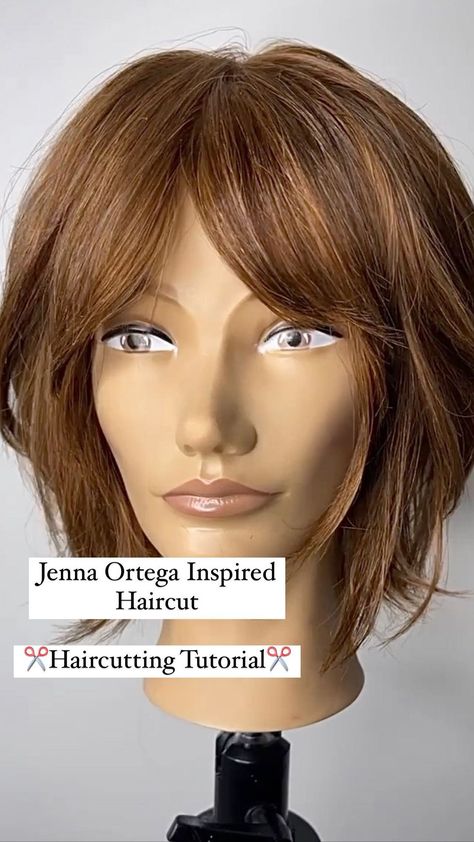 Jenna Ortega Hair Tutorial, Jena Ortega Bangs, Jenna Ortega Bob Haircut, Jenna Ortega Haircut Short, Jenna Ortega Hair Short, Jennifer Ortega Hair, Jenna Ortega Curtain Bangs, Jenna Ortega Wolf Cut, Jena Ortega Hair