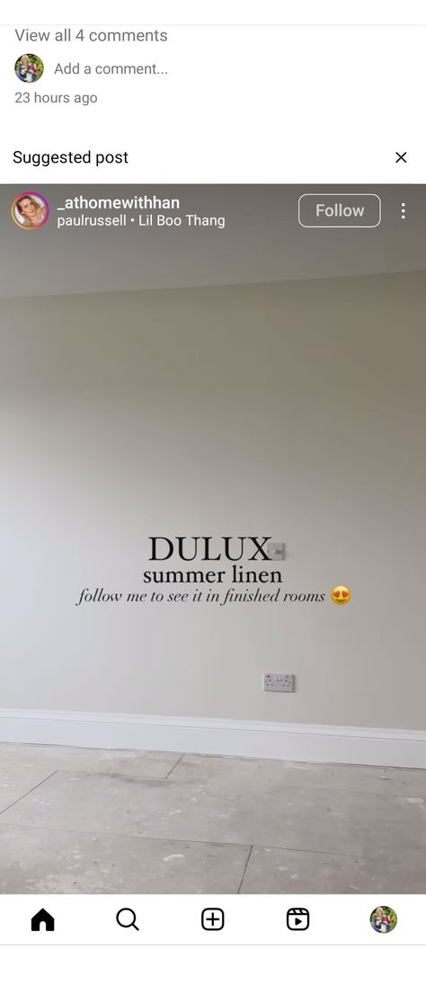 Dulux Summer Linen Bedroom, Summer Linen Dulux Paint, Dulux Summer Linen, Dulux Hallway, Dulux Timeless, Country Modern Home, Dulux Paint, Makeover Bedroom, Hallway Design