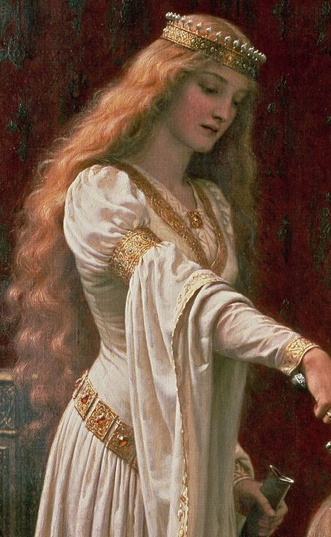 "Accolade" by Edmund Blair Leighton Classical Woman Painting, Reneisance Paintings, Renessaince Painting Woman, Medieval Paintings Women, Medieval Woman Aesthetic, Medieval Woman Art, Art History Paintings, Art History Aesthetic, Edmund Leighton