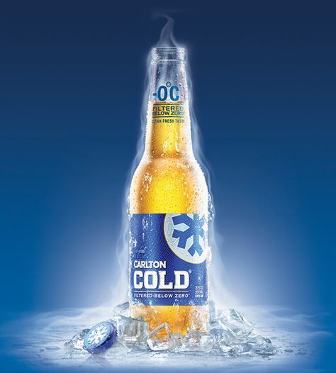 Carlton Cold on Behance Cold Drink Photography, Juice Ad, Beer Photography, Clever Advertising, Beer Store, Beer Ad, Photoshop Design Ideas, 광고 디자인, Beer Design