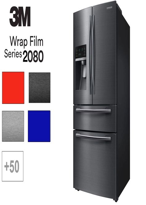 3M™ 2080 Series Vinyl Refrigerator Wrap Refrigerator Vinyl Wrap, Wrapping Appliances, Vinyl Refrigerator Wrap, Vinyl Wrap Fridge, Wrap Refrigerator, Vinyl Fridge, Refrigerator Makeover, Old Fridge, Full Fridge