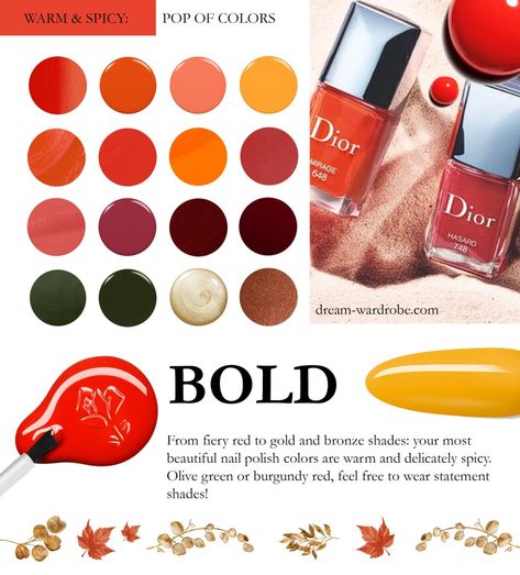 2022 Nail Polish Colors, Autumn Shopping, Autumn Color Palette Fashion, Deep Autumn Color Palette, Fall Wedding Outfits, Deep Winter Colors, True Autumn, Capsule Wardrobe Basics, Beautiful Nail Polish