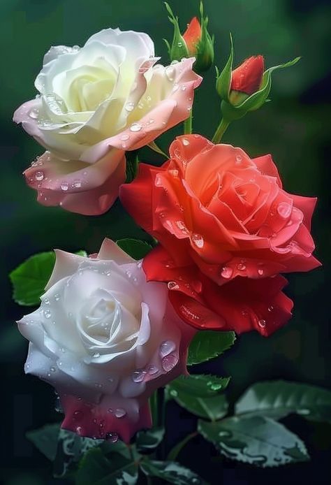 Facebook Hybrid Tea Rose, Sun Water, Hybrid Tea Roses, Graffiti Wallpaper, Plants Garden, Dew Drops, Tea Rose, Yellow And Pink, English Roses