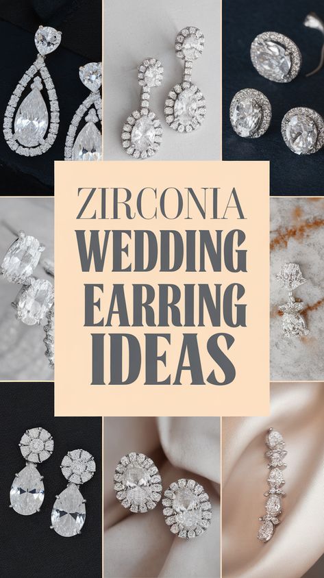 Discover the perfect zirconia wedding earrings to make your big day shine! From dazzling styles to elegant designs, find ideas that will wow your guests. These stunning pieces will add sparkle and joy to your special moments. Whether you're looking for vintage charm or modern flair, there’s something for every bride. Don’t forget to save this pin to revisit your favorites later and follow us for more wedding inspirations! Wedding Earrings Bride, Earrings To Make, Earrings Bride, Wedding Earring, Bride Earrings, Earring Ideas, Bridal Look, Elegant Designs, Wedding Inspirations