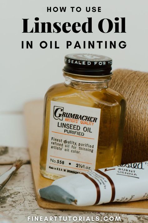 Mixing Oil Colors, Soreal Art Painting, How To Use Linseed Oil In Painting, Oil Paint Mediums, Oil Painting Mediums, Linseed Oil Paint, How To Use Oil Paint, Oil Painting For Beginners Ideas, Oil Painting Ideas Inspiration