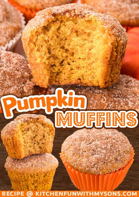 Pumpkin Muffins With Canned Pumpkin, Easy Pumpkin Muffins, Muffin Bites, Pan Desserts, Best Pumpkin Muffins, Monkey Bread Muffins, Fall Muffins, Fall Sweets, Baking Fails