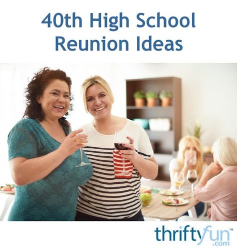 Planning a reunion can be a lot of work but fun and exciting too. Do your research and perhaps seek donations for prizes from businesses in your community. This is a guide about 40th high school reunion ideas. Class Reunion Picnic Ideas, 40th High School Reunion Decorations, 40 Year High School Reunion Ideas, School Reunion Ideas, Planning A High School Reunion, Class Reunion Swag Bag Ideas, 40 Year Class Reunion Ideas, Reunion Ideas High School, 40th Reunion Ideas High Schools