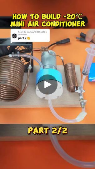 Alternative Diy, Mini Air Conditioner, Diy Air Conditioner, Diy Electrical, Electronics Projects Diy, Free Energy, Electronics Projects, Crafting Ideas, Projects Diy