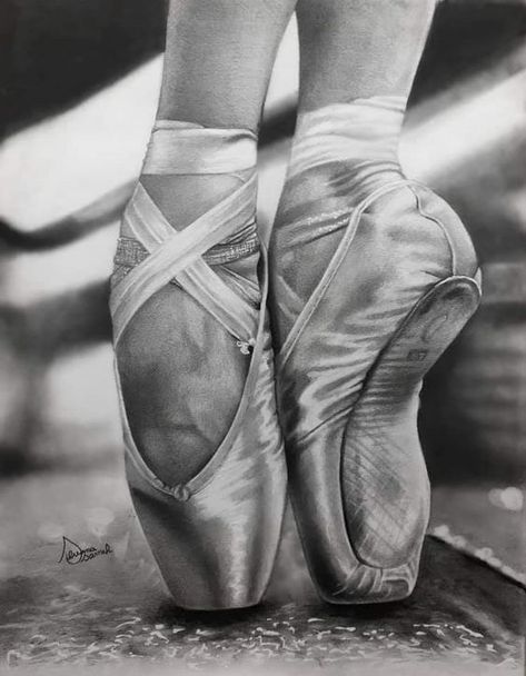 Ballet Black And White, Pointe Shoes Photography, Ballerina Sketch, Ballerina Drawing, Feet Drawing, Ballerina Painting, Ballet Posters, Dancing Drawings, Ballerina Art