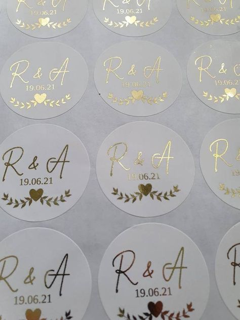 . #wedding #weddingstickers #labels #goldfoil #nikah #mehndi #walima . #Fimo #Nikah_Mehndi #Personalized_Wedding_Stickers #Wedding_Reception_Favors Nikah Mehndi, Wedding Reception Favors, Personalized Wedding Stickers, Stickers Wedding, Drink Stickers, Wedding Stickers Labels, Custom Wedding Favours, A4 Sheet, Round Labels