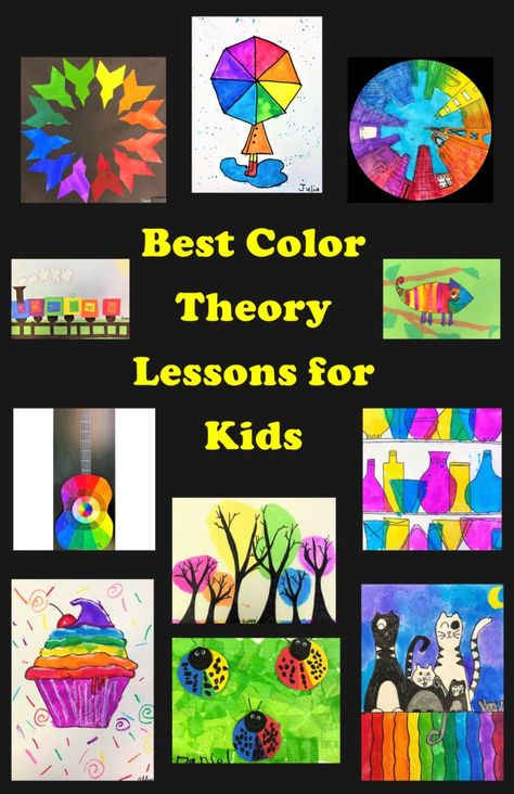 Color Theory Art Lessons, Color Theory Lessons, Elements Of Art Color, Color Art Lessons, Colorful Art Projects, Color Wheel Art, Color Theory Art, Color Lessons, Art Education Lessons