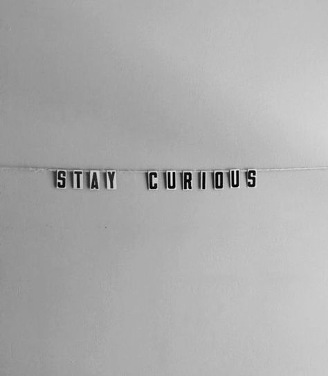 Stay Curious - New Generation Eggs Celebrity Aesthetic, Stay Curious, Leadership Coaching, Gray Aesthetic, Luna Lovegood, Aesthetic Quotes, Ravenclaw, White Aesthetic, Shades Of Grey