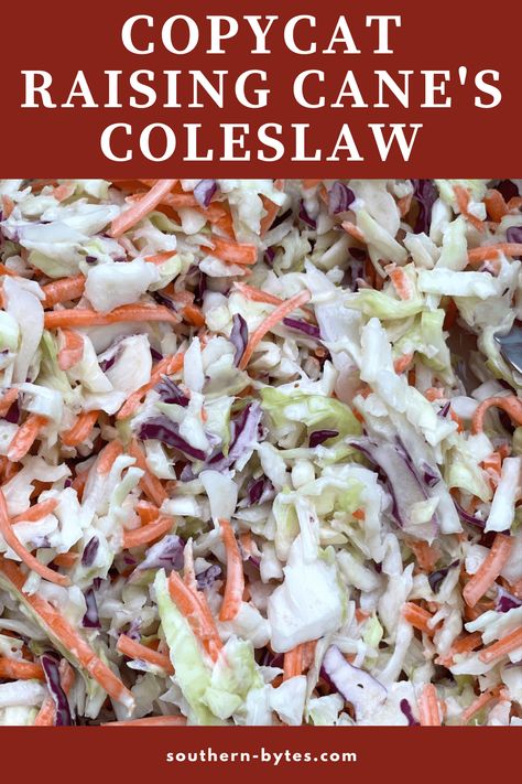 Coleslaw Recipe With Celery Seed, Sweet Tangy Coleslaw, Copycat Raising Canes Coleslaw, Good Coleslaw Recipes, Zaxbys Copycat Coleslaw Recipe, Best Cole Slaw Dressing Recipe, Canes Coleslaw Recipe Copycat, Cawlslaw Recipe, Sweet Creamy Coleslaw