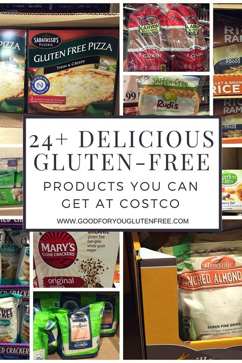 24 Delicious Gluten-Free Products You can get at Costco #goodforyouglutenfree.com Costco Gluten Free, Gluten Free List, Gluten Free Info, Gluten Free Shopping, Gluten Free Kids, Sans Gluten Sans Lactose, Gluten Free Rice, Gluten Free Pizza, Gluten Free Eating