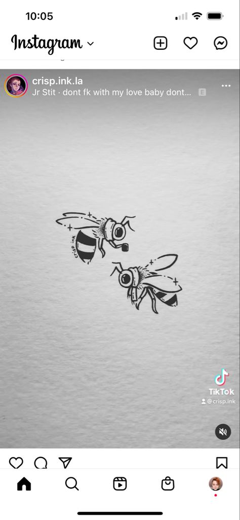 Best Friend Tattoo, Maching Tattoos, Bee Tattoos, Bee Tattoo, Matching Tattoo, Best Friend Tattoos, Friend Tattoos, Tatting, Best Friend