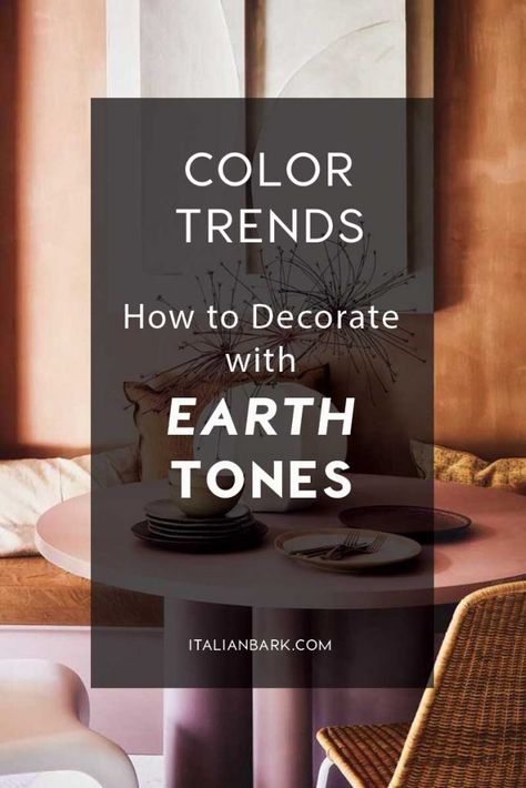 How to Decorate with Earth Tones | Brown Color Trend Interiors #earthtones #browndecor Earth Tone Decorating, Decorating With Earth Tones, Earth Tone Decor Living Room, Earthy Kitchen Ideas Earth Tones, Interior Earth Tones, Earthy Living Room Earth Tones, Earth Toned Home, Earth Tones Interior Design, Earth Tones Interior