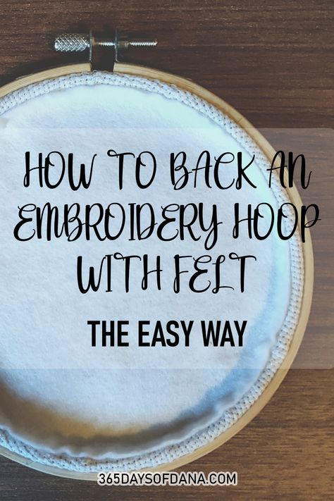 A post that explains how to back an embroidery hoop with felt; the easy way! No stitching needed. How To Finish Hand Embroidery, Embroidery No Knot, How To Back An Embroidery Hoop, Backing Embroidery Hoop, How To Back Embroidery Hoop, How To End An Embroidery Hoop, How To Finish An Embroidery Hoop, How To Finish The Back Of An Embroidery Hoop, How To Finish Off Embroidery Hoop