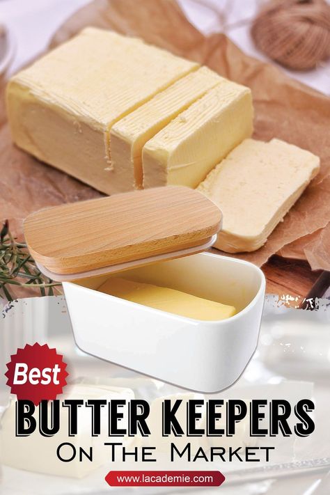 When stored in a good butter keeper, the butter will stay soft and fresh for a long time. Fresh Butter, Butter Bell, Ceramic Cafe, Butter Keeper, Best Kitchen Tools, Butter Crock, Best Butter, Stay Soft, Food Products