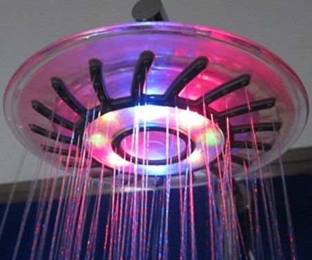 Led Shower Head, Led Decoration, Rainfall Shower Head, Head Color, Rainfall Shower, Decor Bathroom, Rain Shower, Shower Head, My New Room