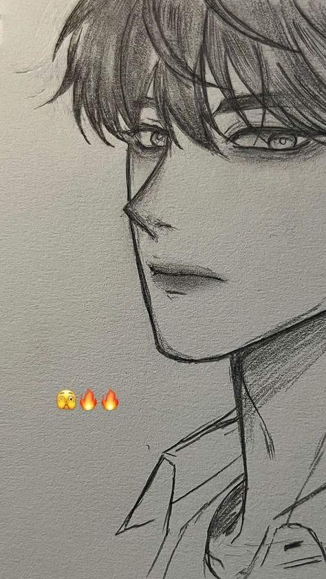 Anime Boys Sketches, Boy Hair Sketch, Manhwa Drawing Tutorial, Manhwa Drawing Sketch, Easy Boy Drawing, Manhwa Sketch, Drawing Manhwa, Manhwa Drawing, Beginners Sketch