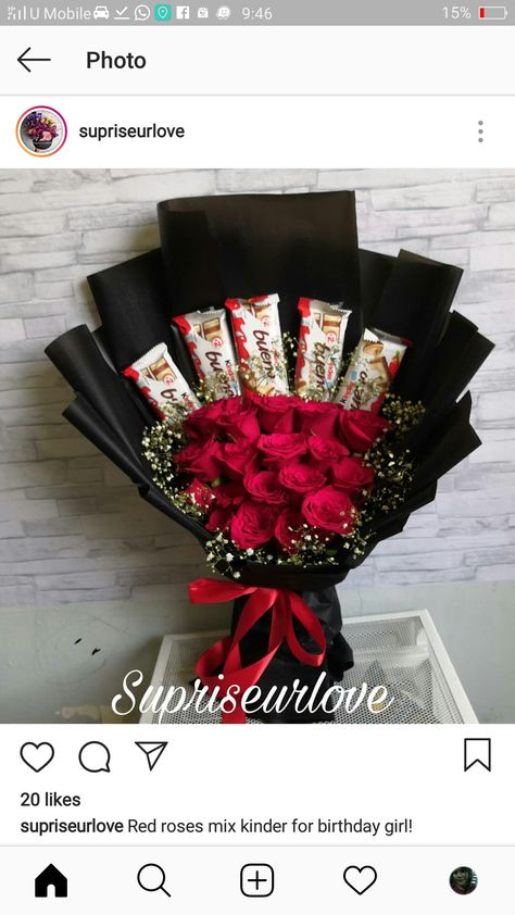 Chocolate Bukey Gift, Candy And Flower Bouquet, Handmade Chocolate Bouquet Ideas, Cosmetic Bouquet, Chocolate And Flower Bouquet, Blood Photos, Birthday Husband, Chocolate Bouquet Diy, Candy Bouquet Diy