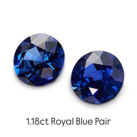 1.18ct Royal Blue Sapphire Pair Ancient Names, Gem Collection, Ancient Writing, Ceylon Blue Sapphire, Ceylon Sapphire, All Gems, Sustainable Future, Custom Jewelry Design, Precious Gemstones