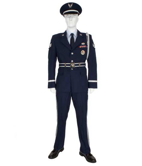 Air Force Enlisted Honor Guard - Eastern Costume Air Force Uniform, Air Force Uniforms, Guard Uniform, Honor Guard, Paradise City, Rental House, North Hollywood, Buckle Shoes, Military Uniform