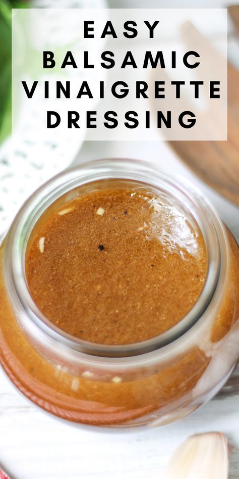 Light Balsamic Dressing, Light Balsamic Vinaigrette Dressing Recipe, Salad Dressing Recipes Homemade Balsamic, Simple Balsamic Dressing, Easy Homemade Vinaigrette Dressing, Light Vinaigrette Dressing, Best Vinegarette Dressing Salad Recipes, Homade Salad Dressing, Easy Balsamic Vinaigrette