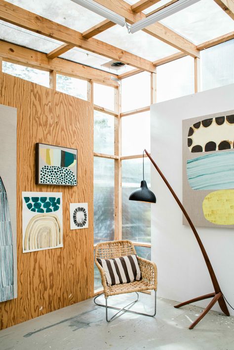 A Creative Couple's Backyard Studios Make Room for Art - Sonoma Magazine Shed Art Studio Ideas, Gazebo Art Studio, Work Studio Ideas, Diy Studio, Shed Art Studio, Outdoor Art Studio, Art Studio Shed, Artist Shed, Garage Art Studio